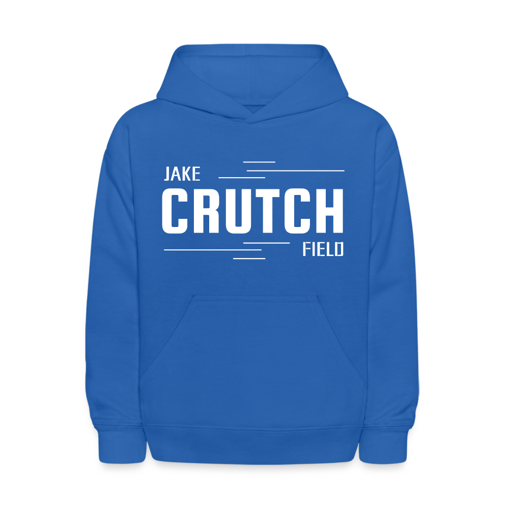 Crutchfield Logo White Kids' Hoodie [Unisex] - royal blue