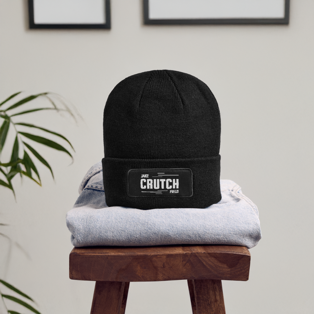 Crutchfield Logo Patch Beanie - black