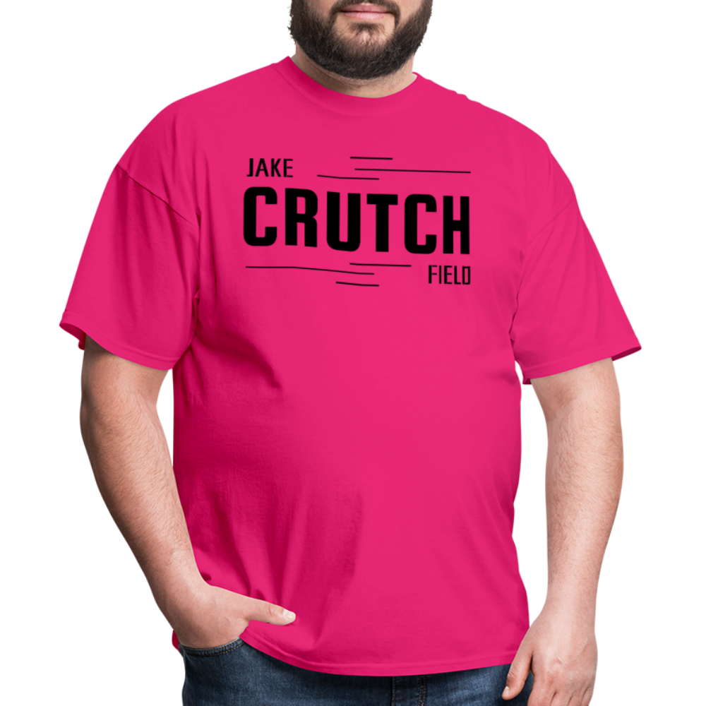 Crutchfield Black Logo Classic T-Shirt [Unisex] - fuchsia