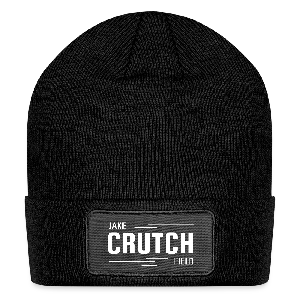 Crutchfield Logo Patch Beanie - black